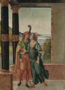 ブルータスとポーシャ、1500〜50年頃 作： Michelle da Verona
